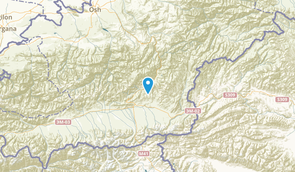 Osh, Kyrgyzstan Map