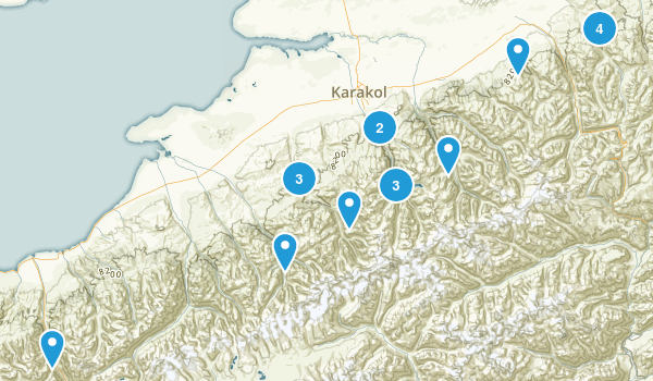 Ysyk-Köl, Kyrgyzstan Map
