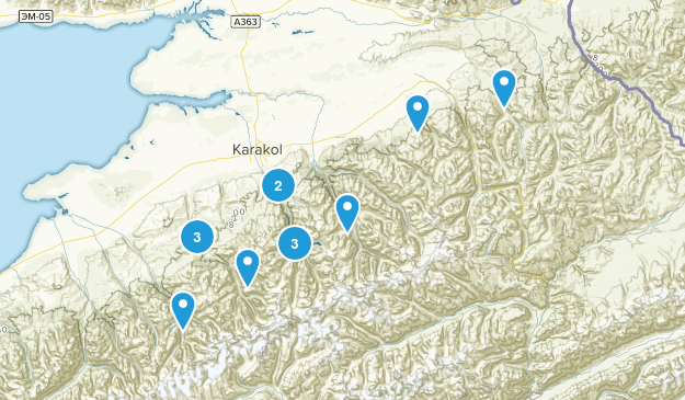 Ysyk-Köl, Kyrgyzstan Map