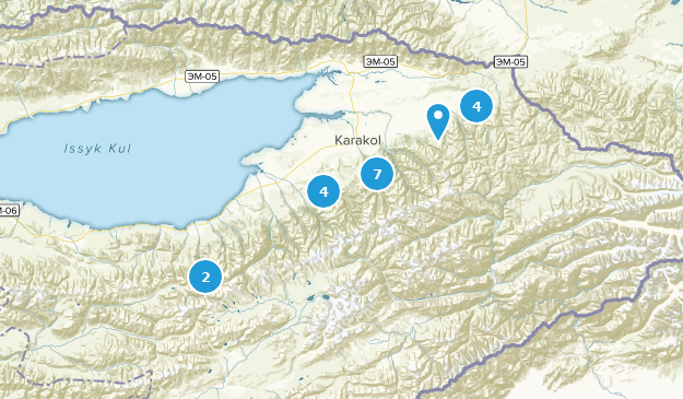 Ysyk-Köl, Kirgisistan Map