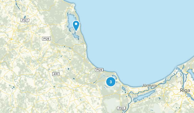 Engures novads, Latvia Map
