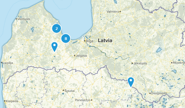 Semigallia, Lettonie Map