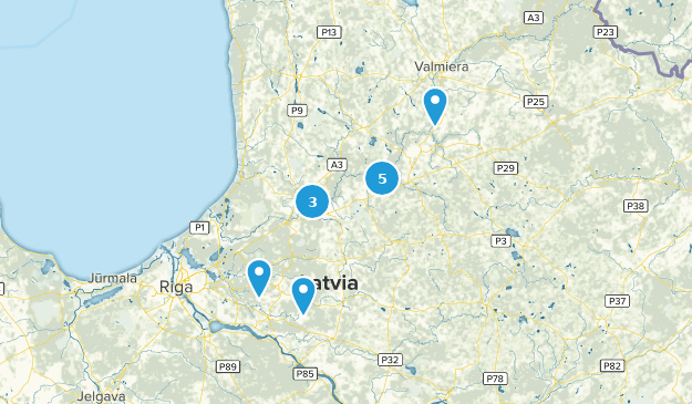 Vidzeme, Latvia Map