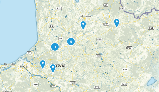 Vidzeme, Lettonie Map