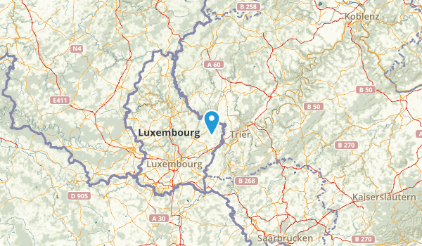 Rheinland-Pfalz, Luxembourg Map