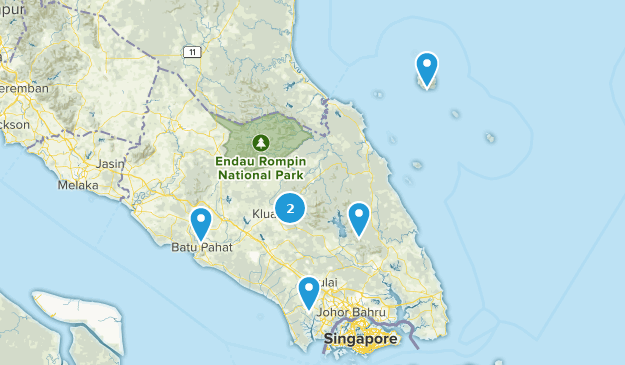 Johor, Malaysia Map