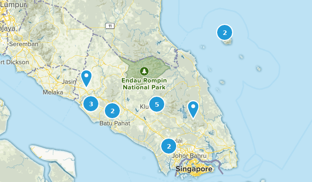 Johor, Malaisie Map