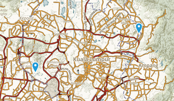 Kuala Lumpur, Malaysia Map