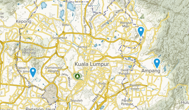 Kuala Lumpur, Malaysia Map