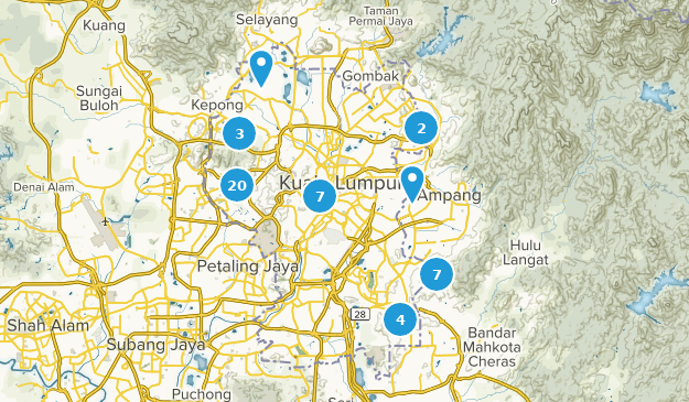 Kuala Lumpur, Malaisie Map