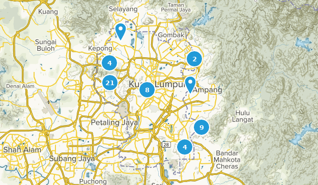 Kuala Lumpur, Malaisie Map