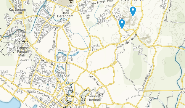 Malakka, Malaysia Map