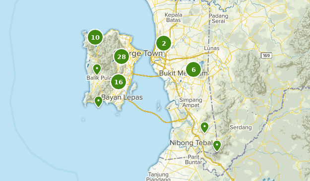 Penang, Malaysia Map