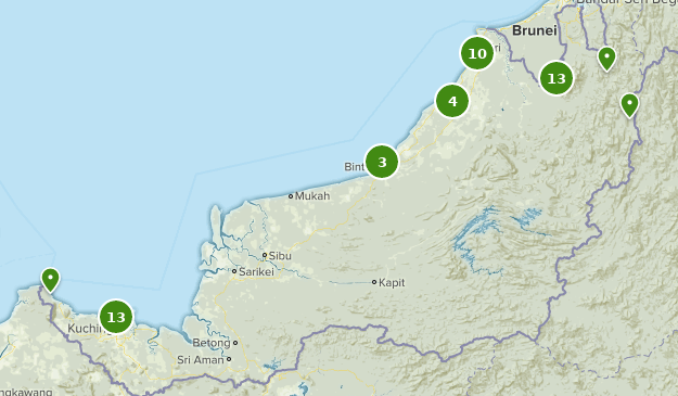 Sarawak, Malaysia Map