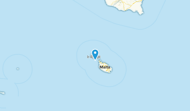 Xaghra, Malte Map