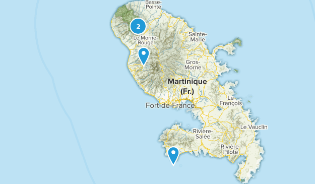 Martinique, Martinique Map