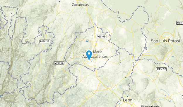 Aguascalientes, Mexico Map