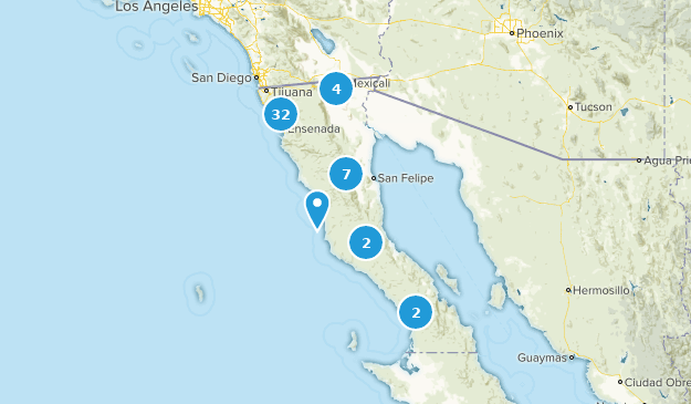 Baja California, Mexiko Map