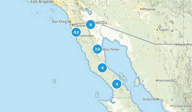 Basse-Californie, Mexique Map