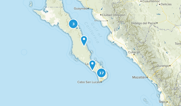 Baja California Sur, Mexiko Map