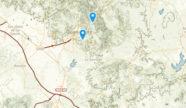 Guanajuato, Mexico Map