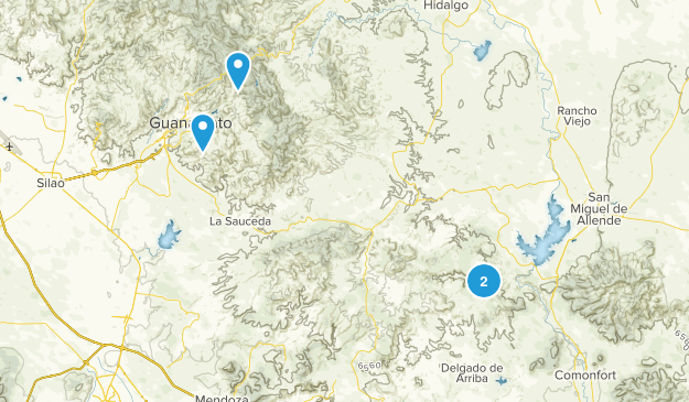 Guanajuato, Mexico Map