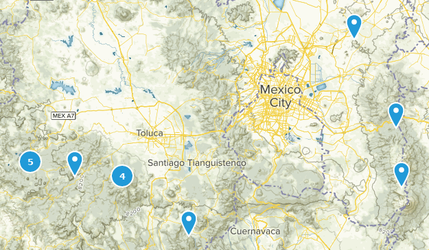 État de Mexico, Mexique Map