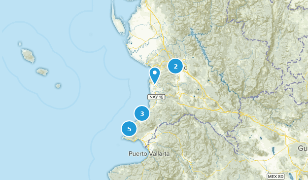 Nayarit, Mexiko Map