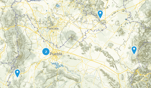 Puebla, Mexiko Map