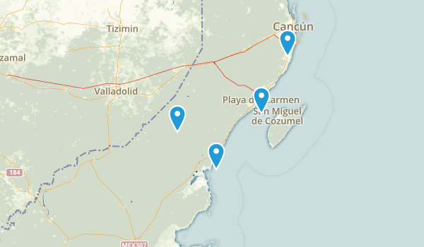 Quintana Roo, Mexico Map