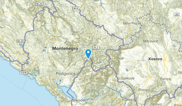 Andrijevica, Montenegro Map