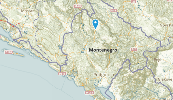 Cetinje, Montenegro Map