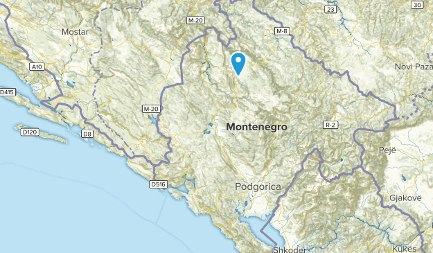 Cetinje, Montenegro Map