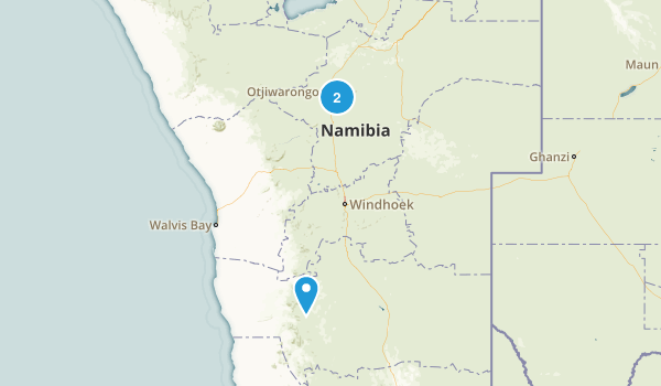 Otjozondjupa, Namibia Map