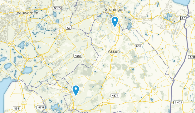 Provinz Drente, Niederlande Map