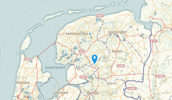 Friesland, Netherlands Map