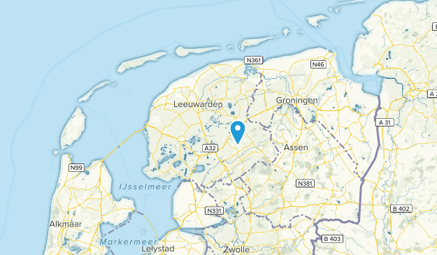 Friesland, Netherlands Map