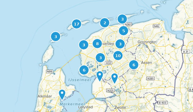 Friesland, Netherlands Map