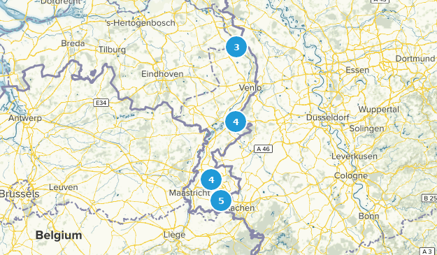 Limburgo, Países Bajos Map