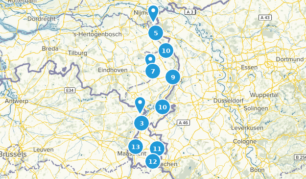 Province de Limbourg, Pays-Bas Map