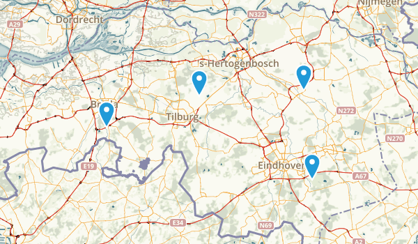 Noord-Brabant, Netherlands Map