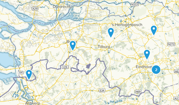 North Brabant, Netherlands Map