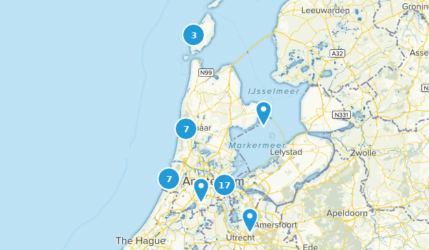 North Holland, Niederlande Map