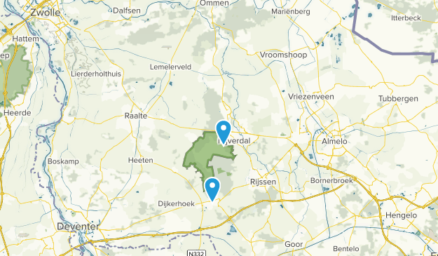 Provinz Overijssel, Niederlande Map