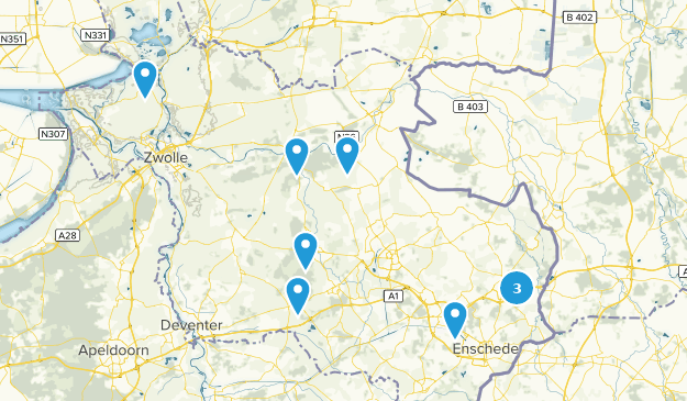 Overijssel, Países Bajos Map