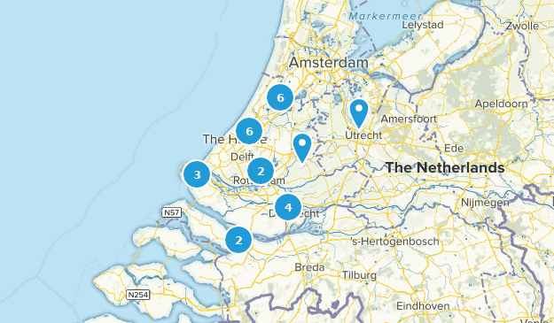Provinz Südholland, Niederlande Map