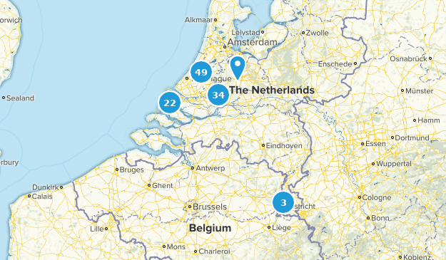 South Holland, Netherlands Map