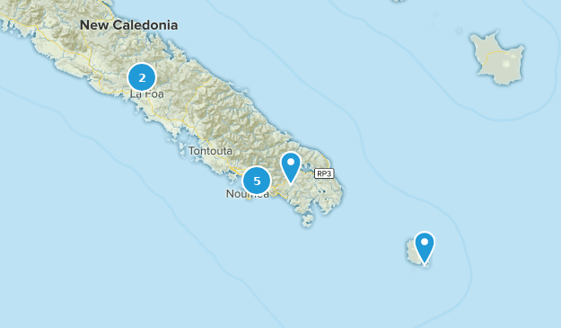 South Province, New Caledonia Map