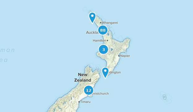 Aukland, New Zealand Map