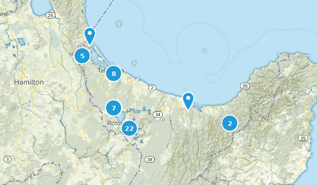 Bay of Plenty, Neuseeland Map